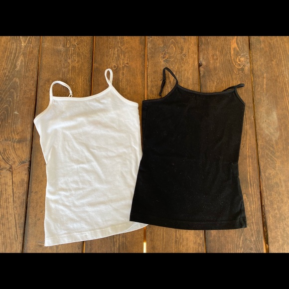 Girls spaghetti strap tanks (x2)